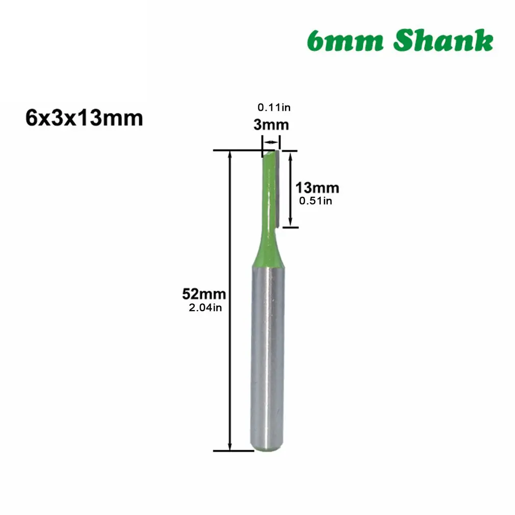 

7pcs/set Shank Single Double Flute Straight Bit Milling Cutter For Wood Tungsten Carbide Router Bit Woodwork Tool