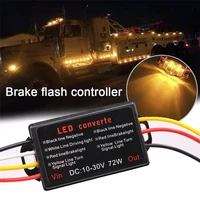 car led light flash strobe controller flasher module adapter for side marker brake light tail stop turn lights 10 30v