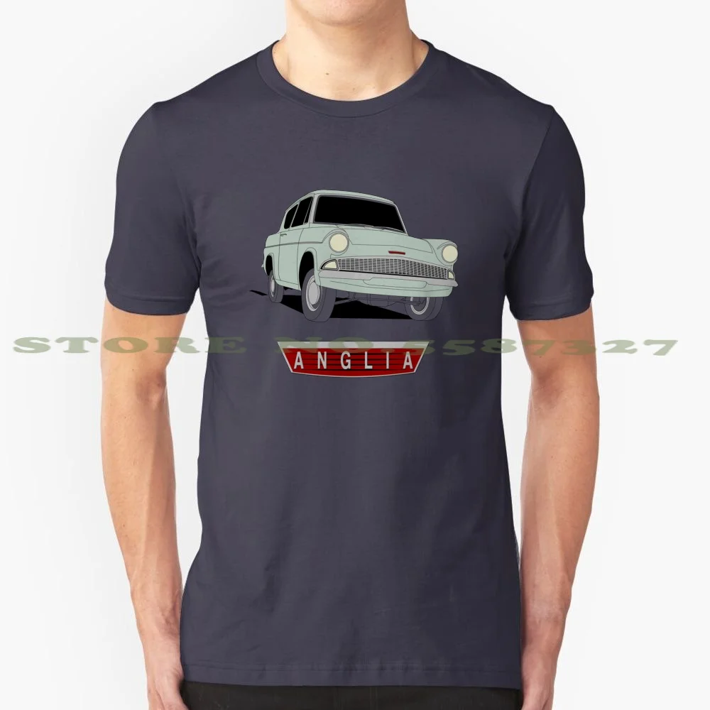 

Ford Anglia-однотонная пастельно-зеленая с знаком летняя забавная футболка для мужчин женщин мужчин Anglia 105E Классическая Пастельная