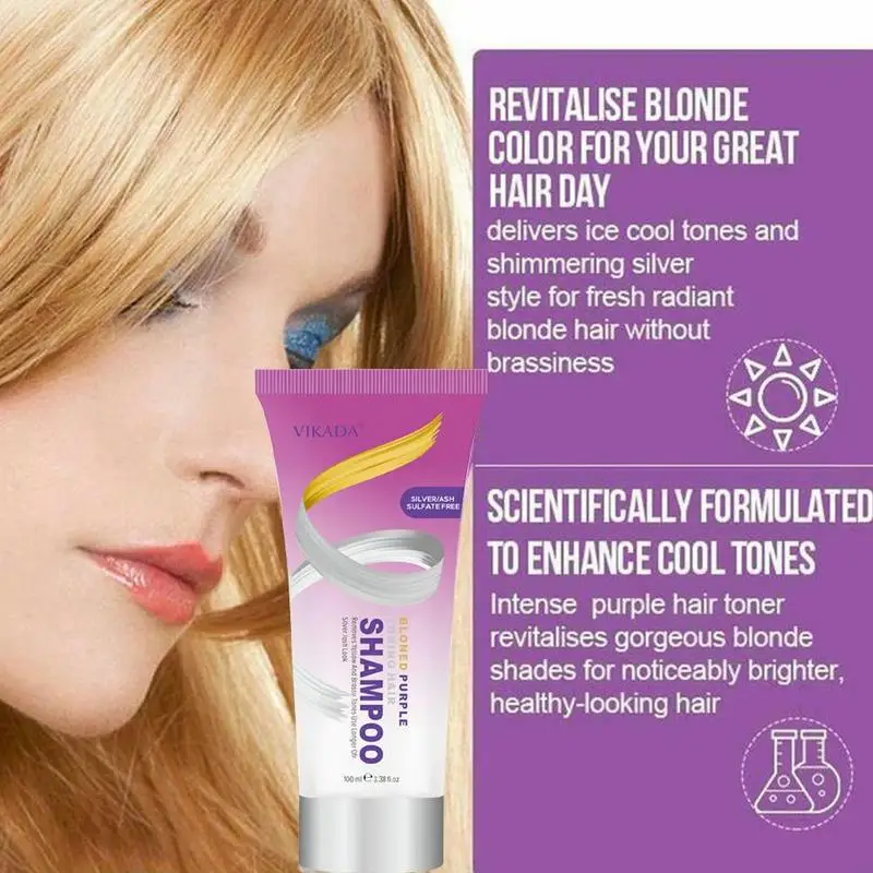 Шампунь для тонизирующих волос со светлыми и фиолетовыми волосами 100 мл|Шампуни| |