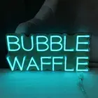 Вафельные светодиодсветодиодный неоновые вывески с индивидуальным логотипом и буквами на заказ для детей, неоновые вывески для украшения магазина игрушек