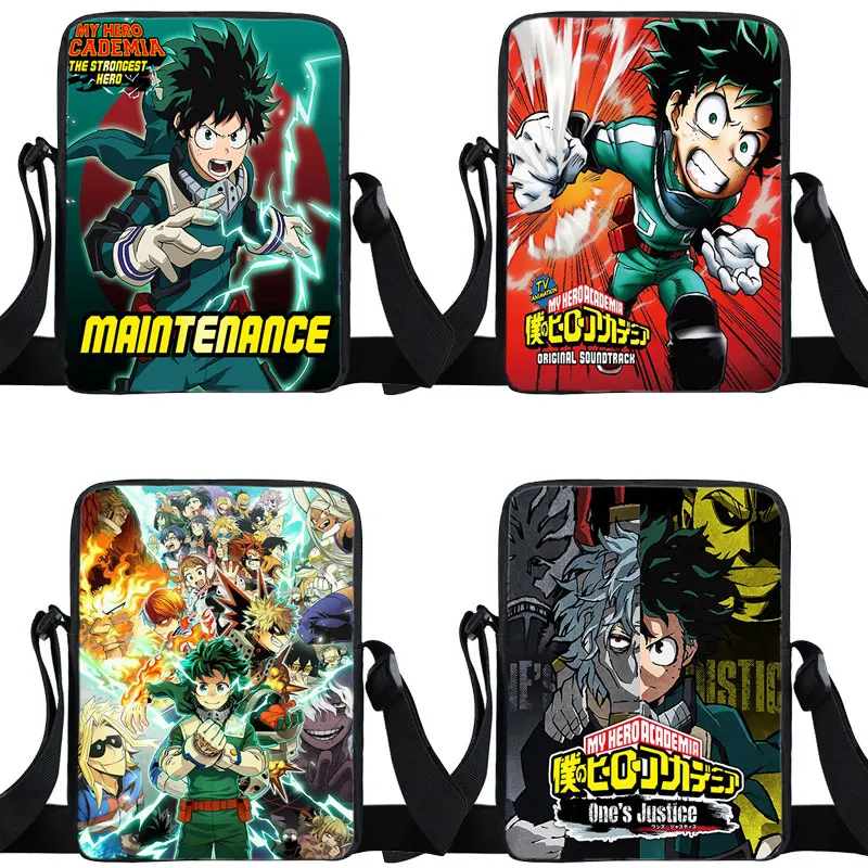 

Anime My Hero Academia Shoulder Bags MHA Handbags Izuku Bakugou Katsuki Crossbody Bag Boku no Hero Academia Mini Messenger Bags
