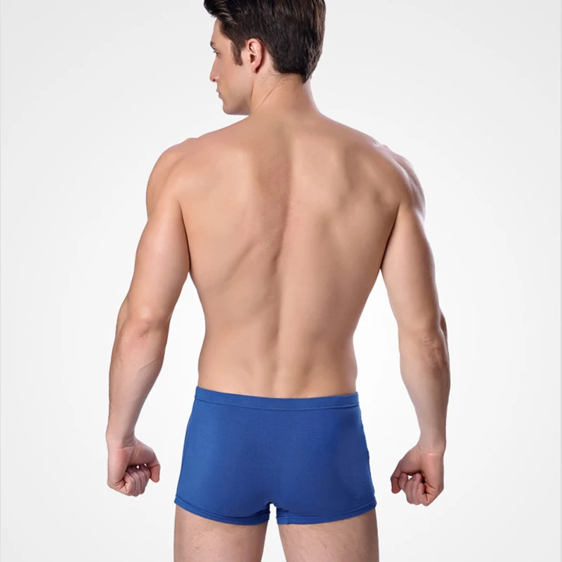 Мягкое дышащее волокно из бамбука Для мужчин нижнее белье u-образная выпуклость