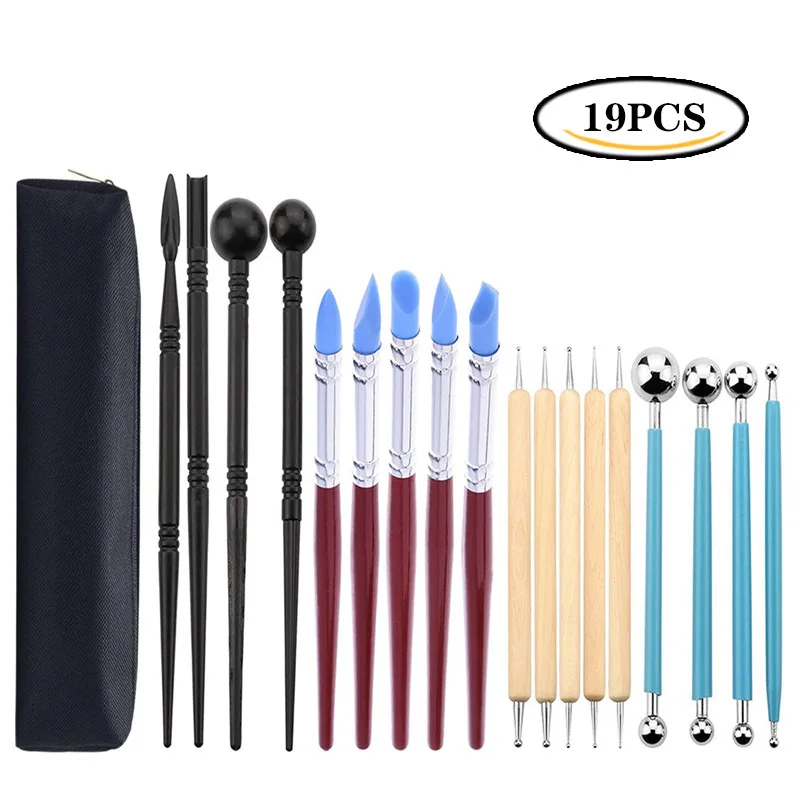 Инструмент для скульптуры трафареты точек с мандалой пластины стержни шариковый