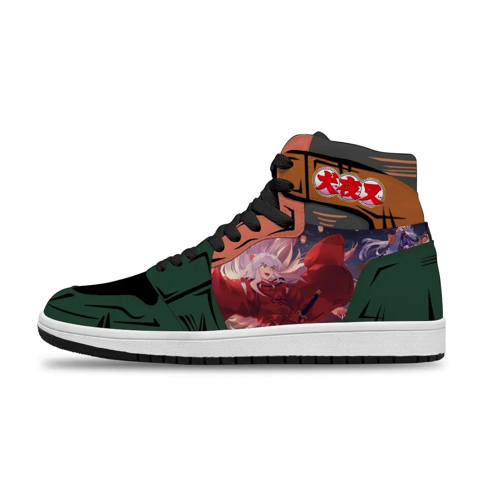 

Japanese 2021 Hot Anime Inuyasha Diy Breathable flat Non-Slip Leisure Shoes For Men's Unisex Fashion Basketball shoes