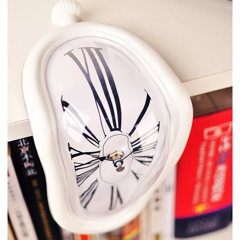 

Surreal Melted Twisted Roman Numeral Wall Clock Surrealism Salvador Dali Style Wall Clock Amazing Home Decor Gift