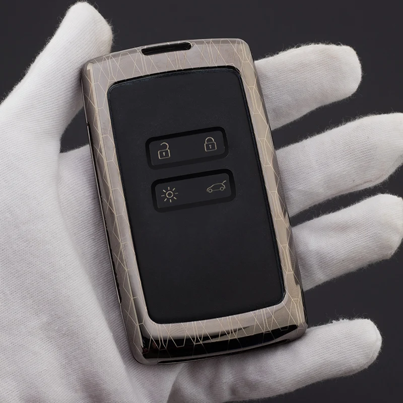 

Auto Key protect Zinc Alloy Car key cover case protector holder for Renault koleos Kadjar Keychain Keys With Key Rings