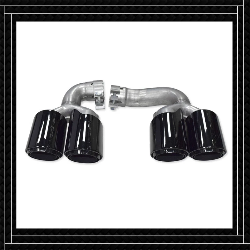 

1 Pair Car Styling Muffler Tip For Porsche Cayenne Hybrid/Petrol 2018-2020 Stainless Steel Exhaust Tailpipe Nozzles Muffler Pipe