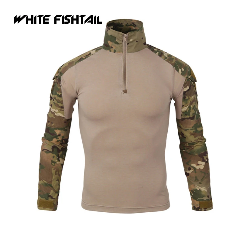 Белый рыбий хвост Тактический Телефон длинный рукав армейские костюмы фанатов