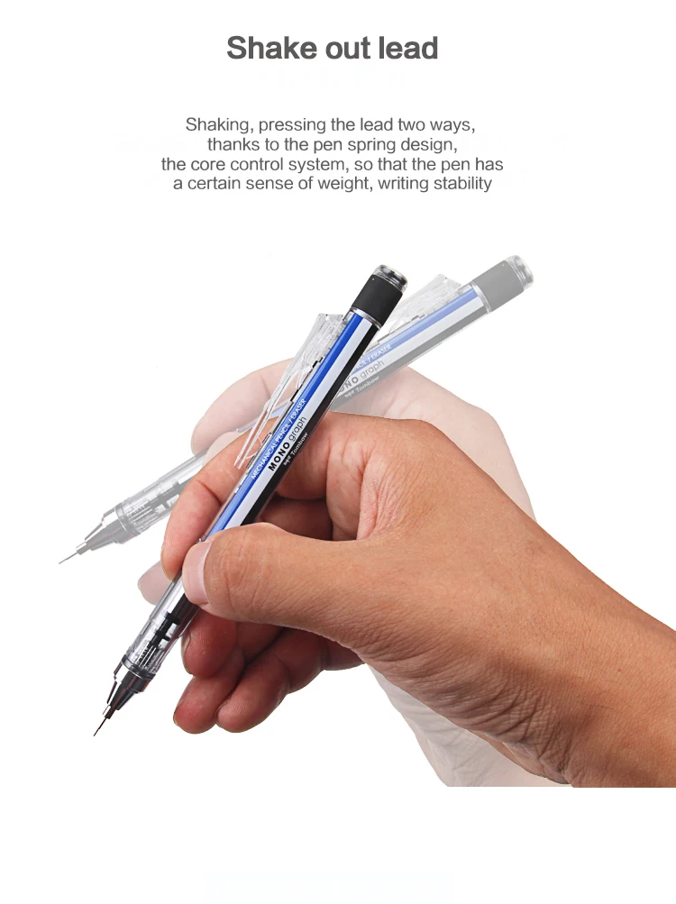 1 шт., 0,3 мм, 0,5 мм, японский монограф TOMBOW, механический карандаш для студентов, для письма, креативного моделирования, школьные принадлежности