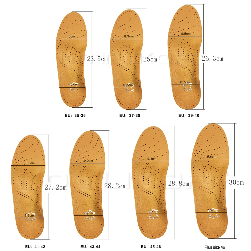 Best Insole For Shoes Leather Orthotic Insoles Flat Feet High Arch Support Orthopedic Shoes Sole Fit In O/X Leg Corrected Insert