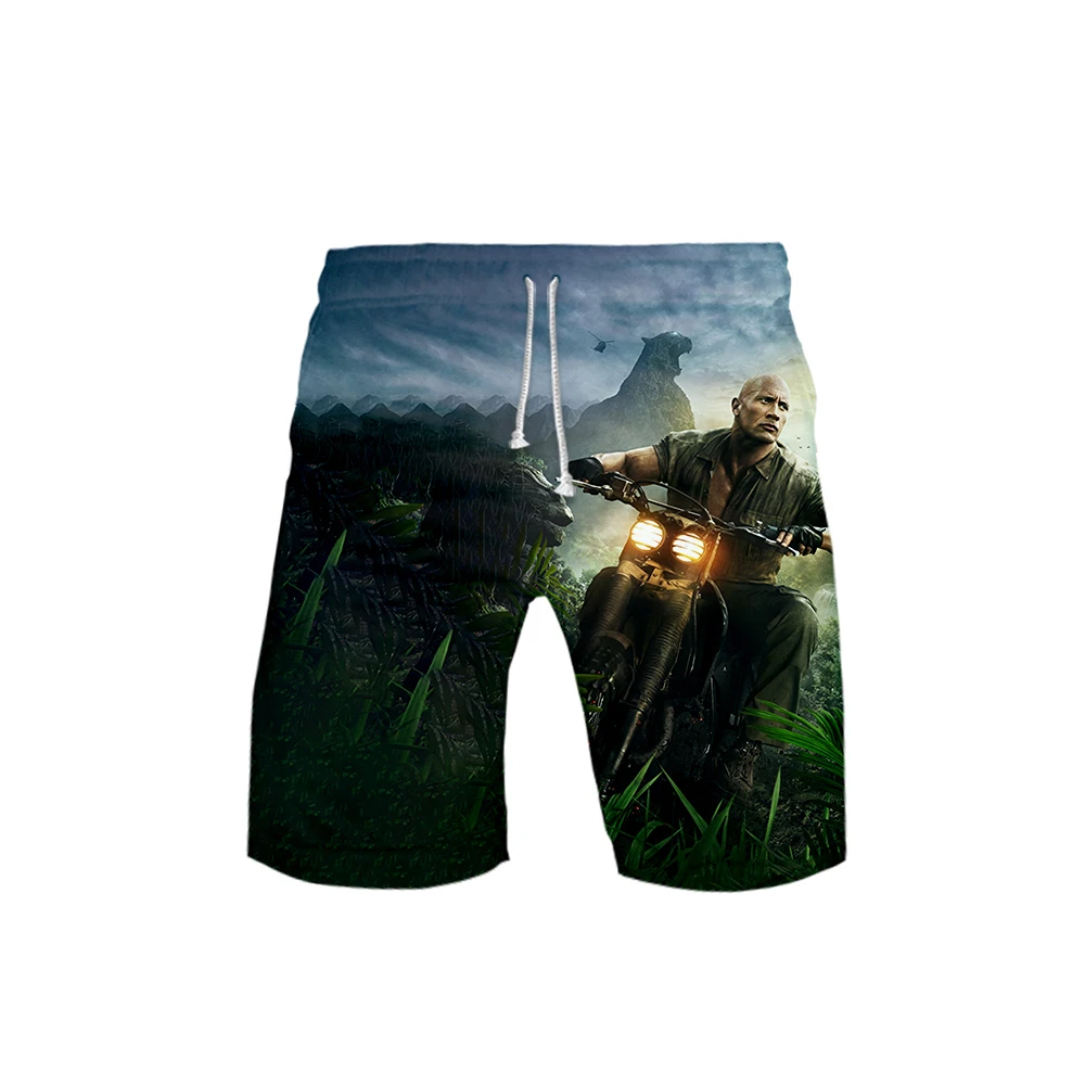 Jumanji Добро пожаловать в джунгли 3D игры шорты для мужчин пляжные Sainte Seiya Толстовка