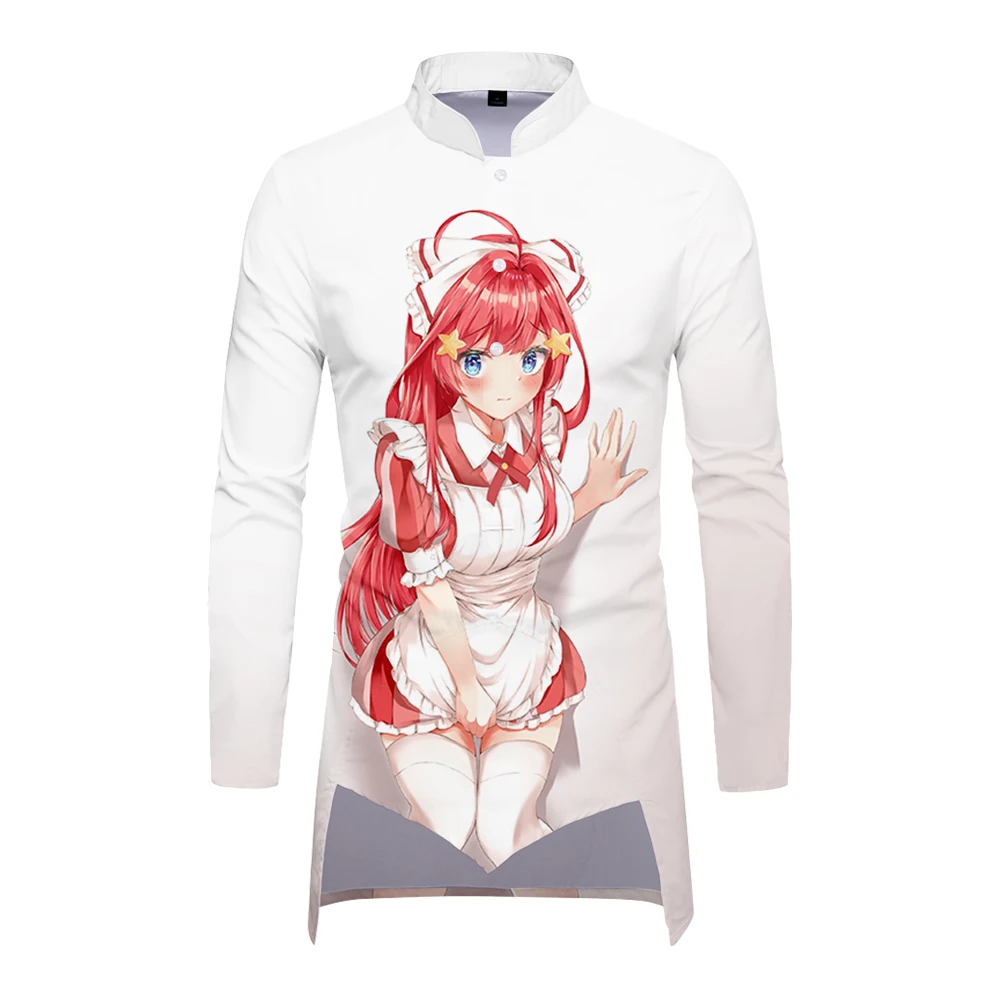 

Japan South Korea Fashion 2021 Spring Autumn New Casual Stand-up Collar Middle-aged Shirt Leisurely Daily King Harajuku Shirt