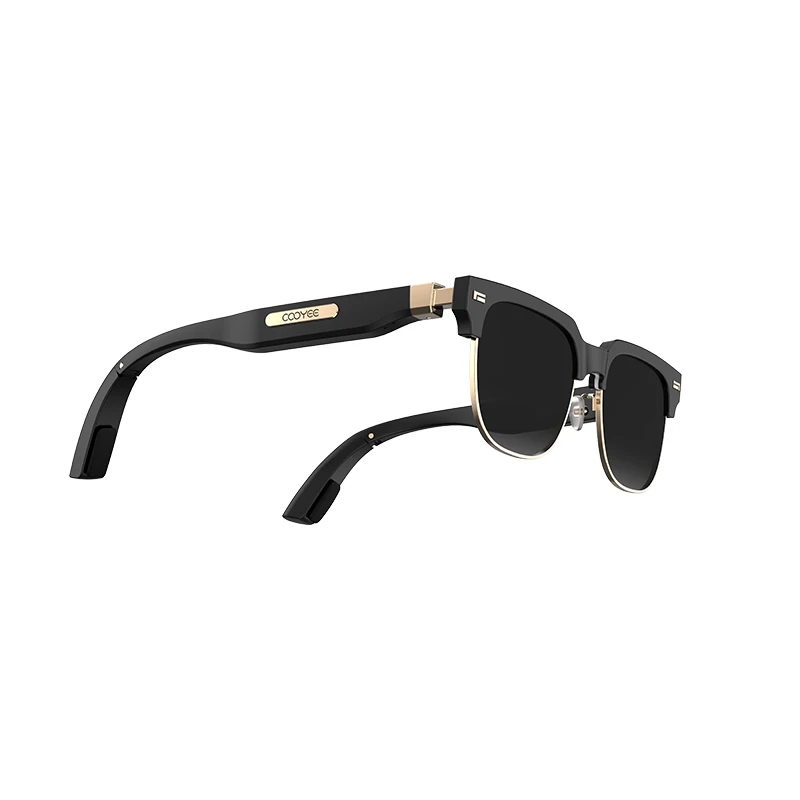 저렴한 뼈 전도 블루투스 안경 편광 된 스마트 선글라스는 사용자 정의 할 수 있습니다 포토 크로 믹 안티 블루 라이트 처방 렌즈