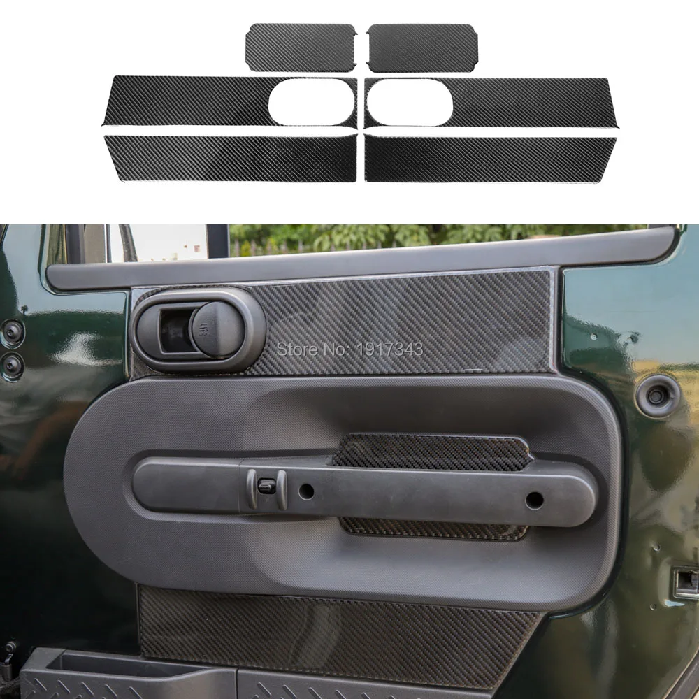 

ABS Car Front Door Cover Guard Protect Decor for Jeep Wrangler JK 2007-2010 Car Styling Accessories