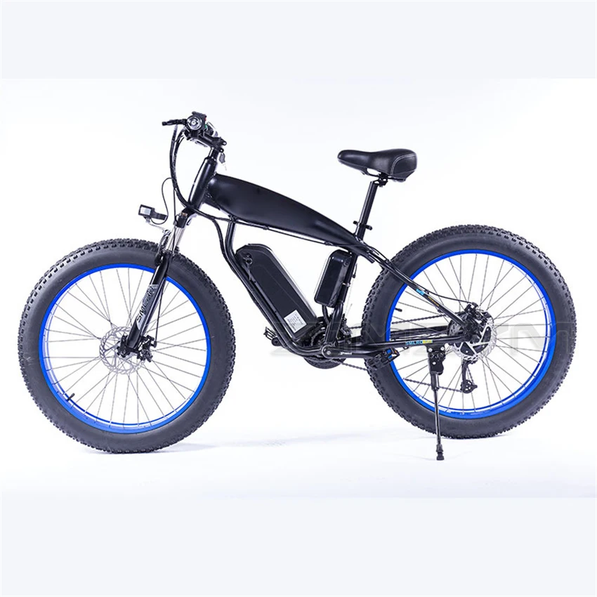 Günstig 26 Zoll Elektrische Fahrrad 48V 1000W Motor 4,0 Fett Reifen Mit 13Ah Lithium-Batterie Strand Berg Schnee Leistungsstarke E-Bike Kostenloser Versand