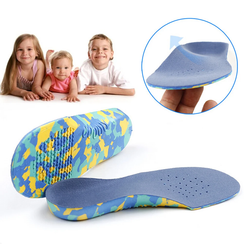 

1 Pair Kids Children EVA orthopedic insoles for shoes flat foot arch support orthotic Pads Correction feet care massage product