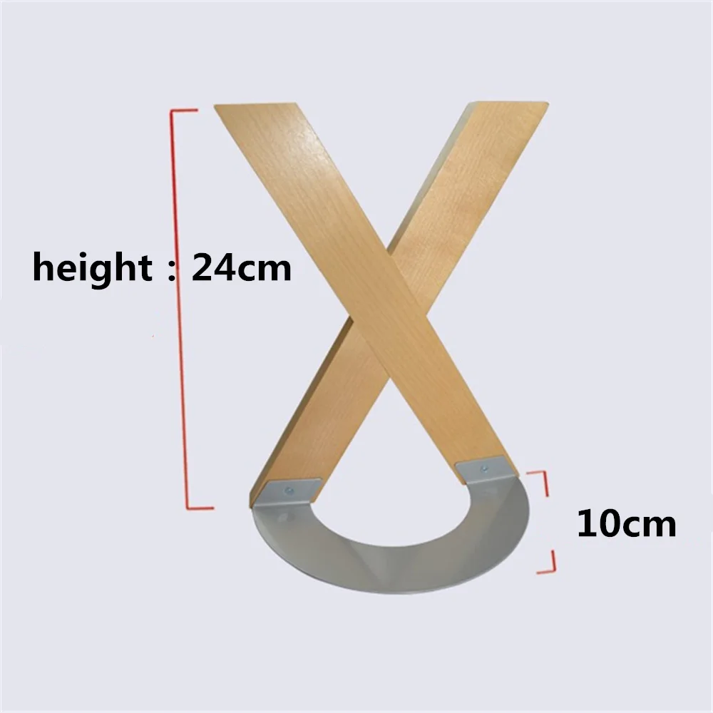 

2Pcs New High Quality Creative Wood bookend X Shape Office Supplies Home Decoration