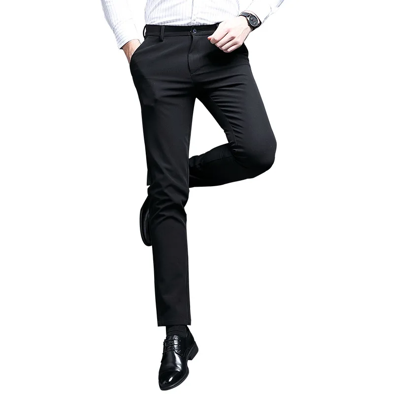 

Men's trousers, non-iron slim long pants, thick business autumn and winter, young professional work suit pants