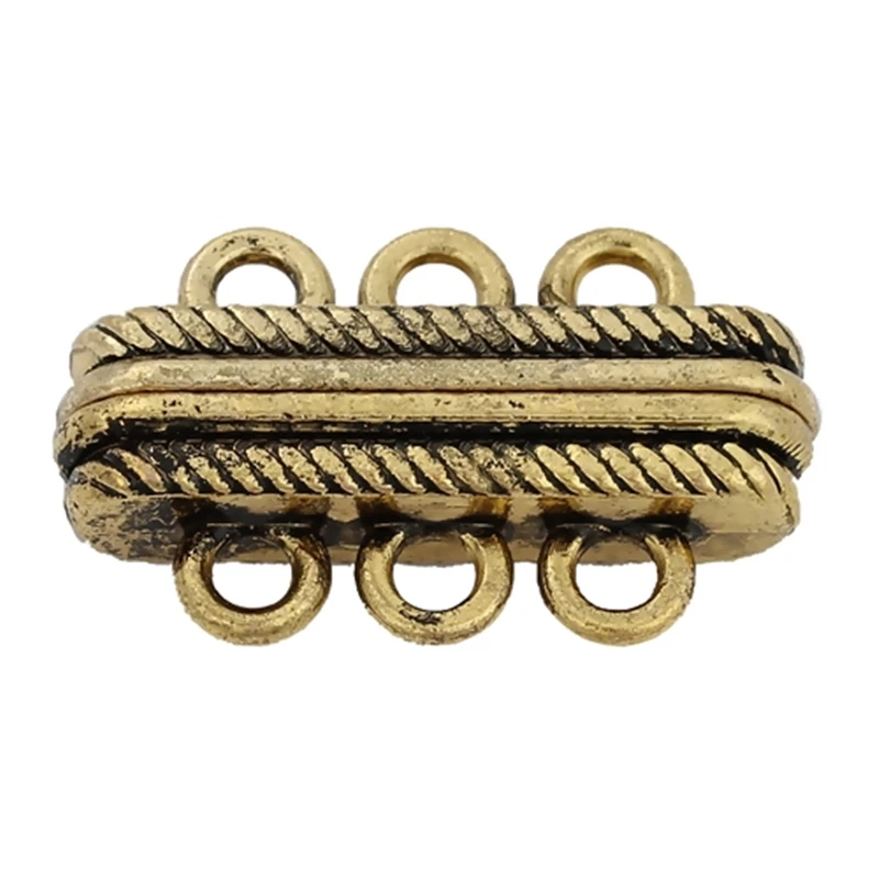 DoreenBeads 2 шт. магнитные застежки прямоугольный золотой цветок для
