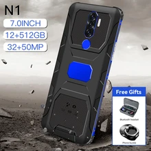 Téléphone portable robuste N1, Version globale, résistant aux chocs, Qualcomm 888, Deca Core, 16 go 512 go, double SIM, 6800mAh, android 11  (4)