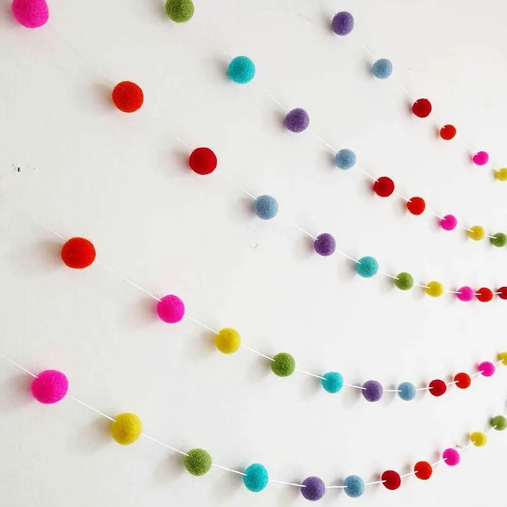 5 рулонов шерстяных войлочных шариков ручной работы Пушистый Плюшевый помпон мяч