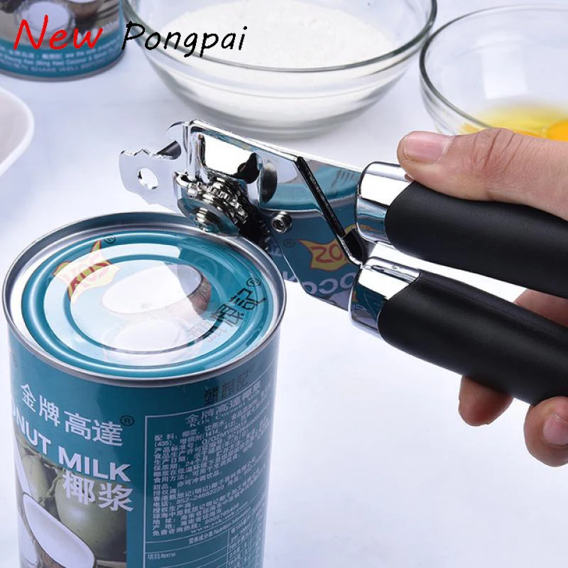 

Многофункциональный консервный нож из нержавеющей стали, профессиональная эргономичная ручная открывалка для бутылок, Боковой разрез, кух...