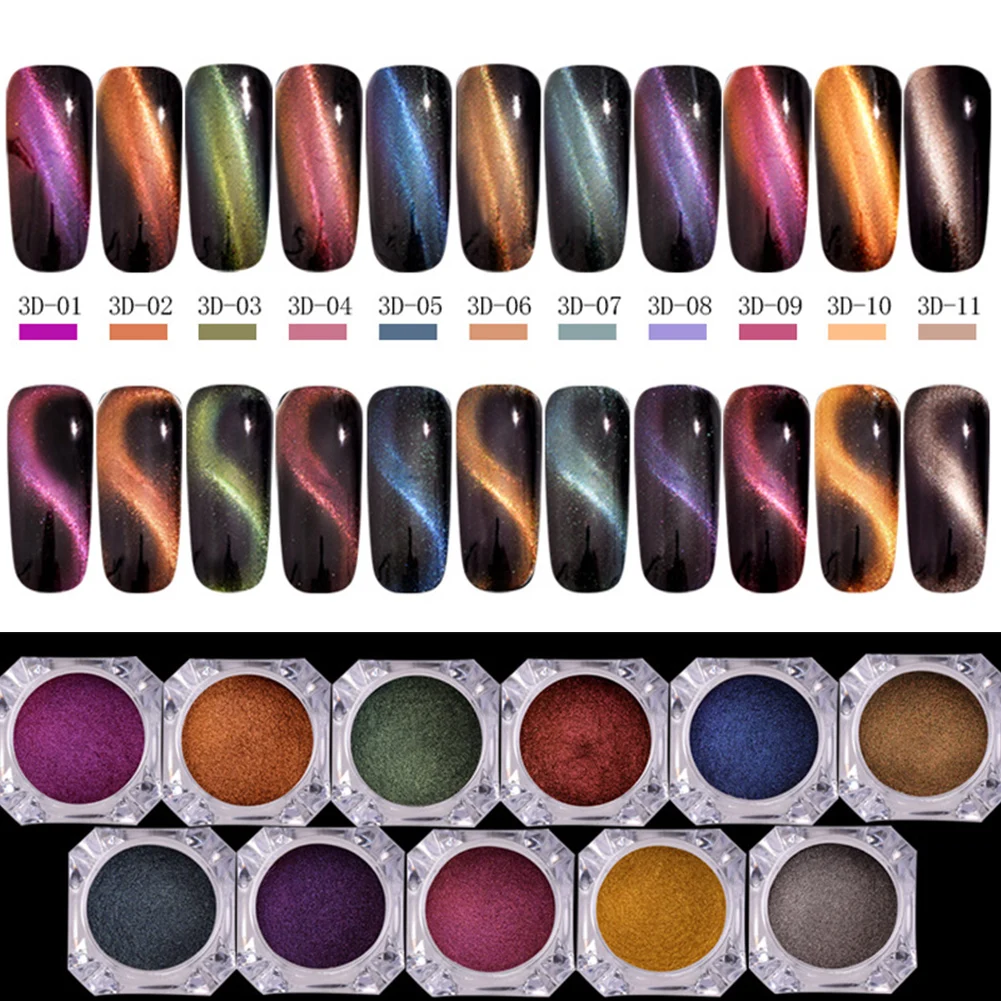 11 шт. неоновые зеркальные декоративные насадки для маникюра | Красота и здоровье