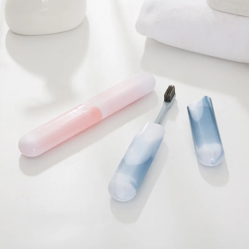 

2Colors 1Pcs Dustproof Toothbrush Case PP Plastic Japanese Style Portable Moisture-proof Travel Essential Toothbrush Box