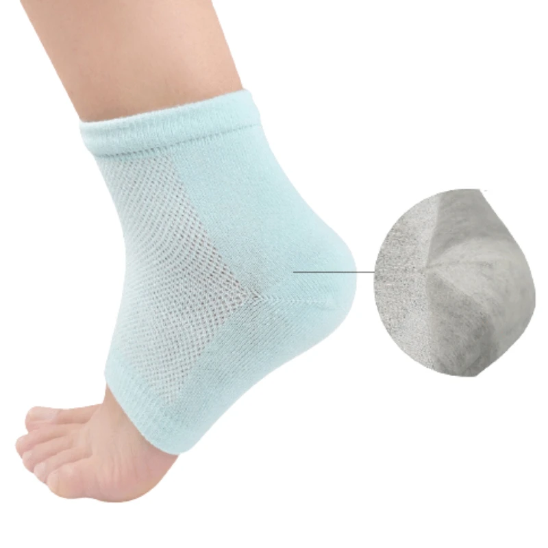 20Pair Elastic Mesh Gel Moisturize Heel Socks Protector Women Daily Foot Care Sports Tools Pedicure Orthosis Anti-Wear