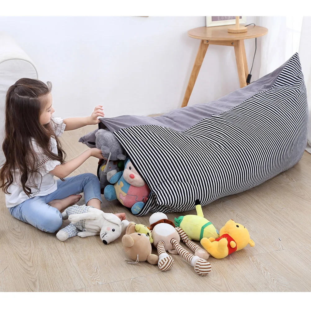 Большая емкость складной мягкий плюшевый рюкзак сумка для хранения игрушек