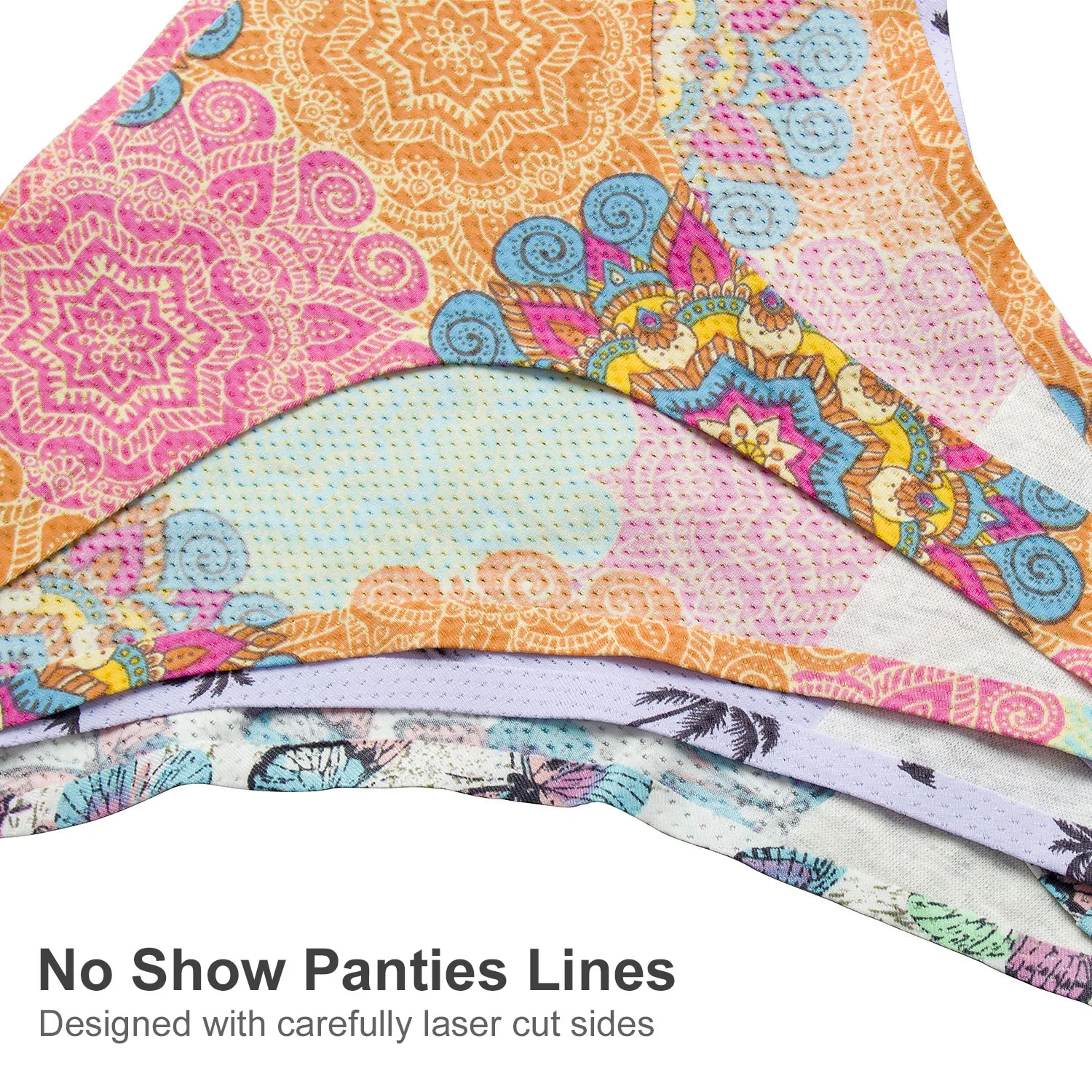 

7Pcs/lot Seamless Briefs Print Panties Women Underwear Low Rise Lingerie Female Large Size US Size One-piece Breathable Panties