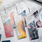 3 шт.компл. ПВХ закладки из серии Шекспира с буквами, открытки с цветами, солнцем, горами, Ins стильные закладки для книг, маркеры, подарки для друзей, мальчиков