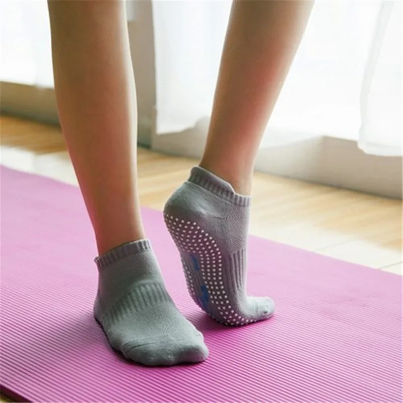 Нескользящие носки для йоги мужчин и женщин силиконовые дышащие впитывающие пот