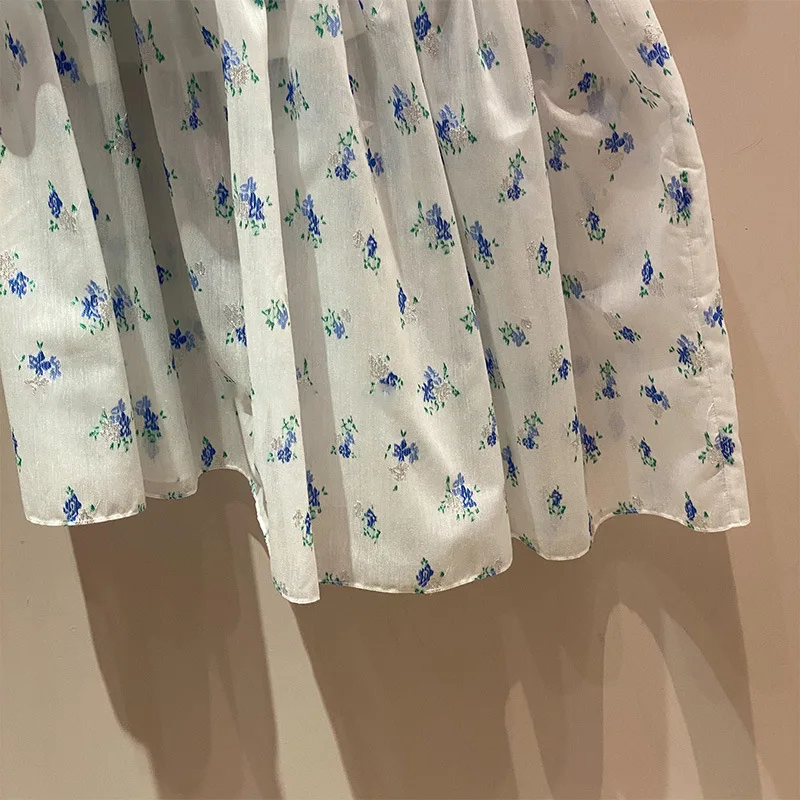

DEAT 2021 new spring and summer women clothes fashion vestido high waist asymmetrical polka dots printed halfbody skirt