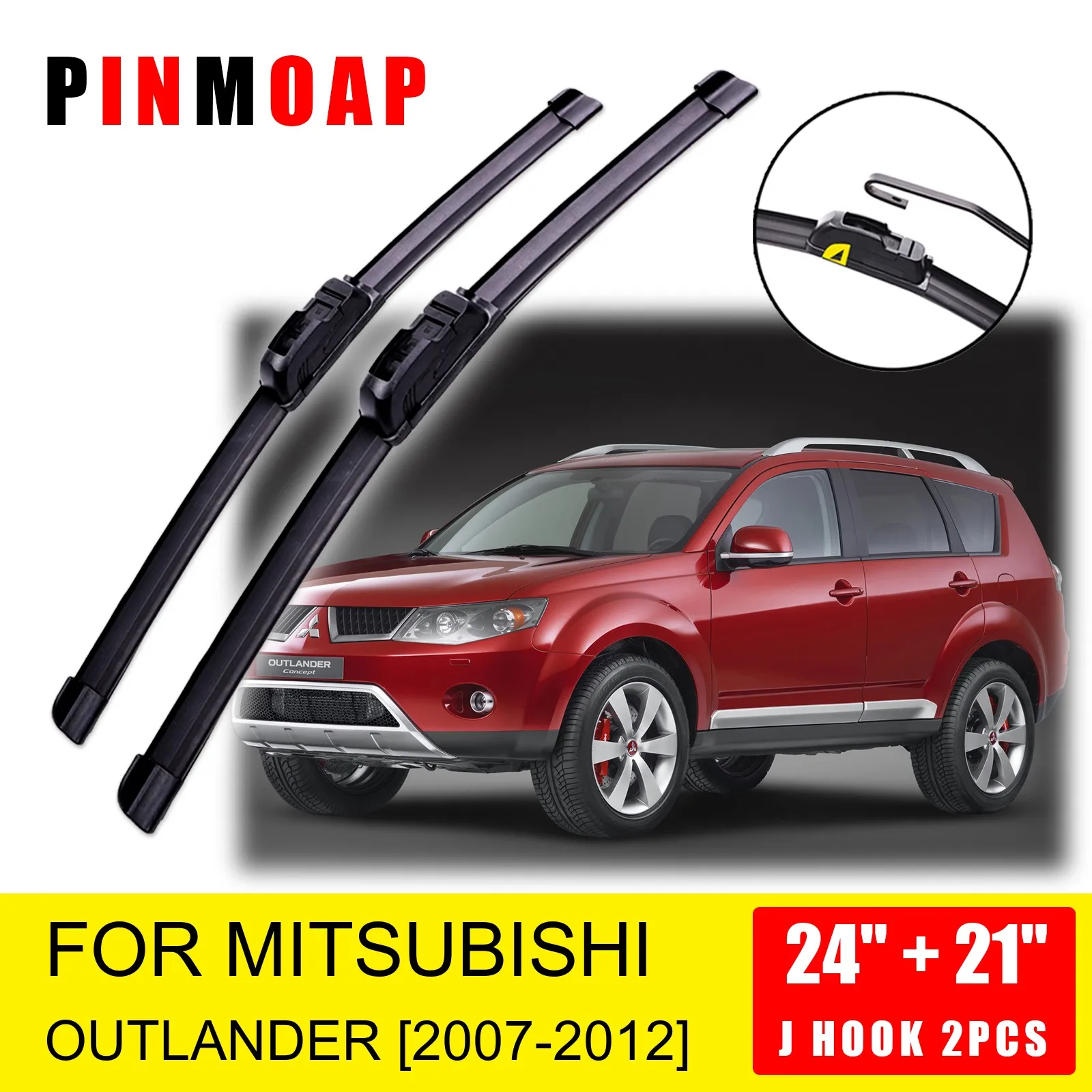 

Щетки стеклоочистителя переднего лобового стекла для Mitsubishi Outlander 2007 2008 2009 2010 2011 2012 U J Hook