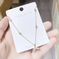 classic shape zircon necklace for women fashion jewelry trend custom made gift gold chain hiphop party weddin