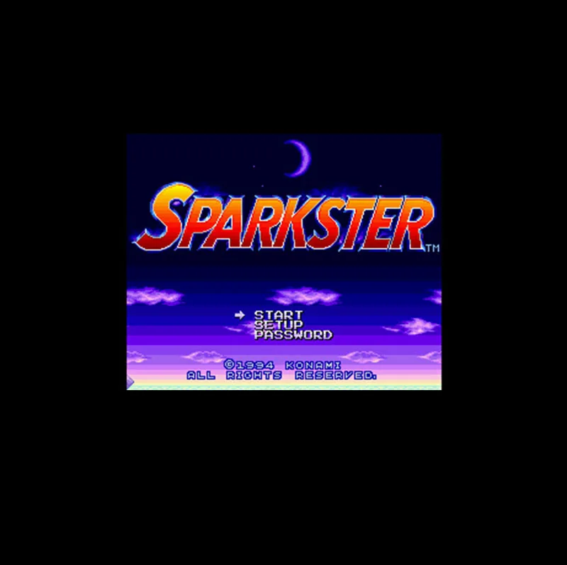 

Sparkster NTSC Version 16 Bit 46 Pin Big Gray Game Card For USA Game Players