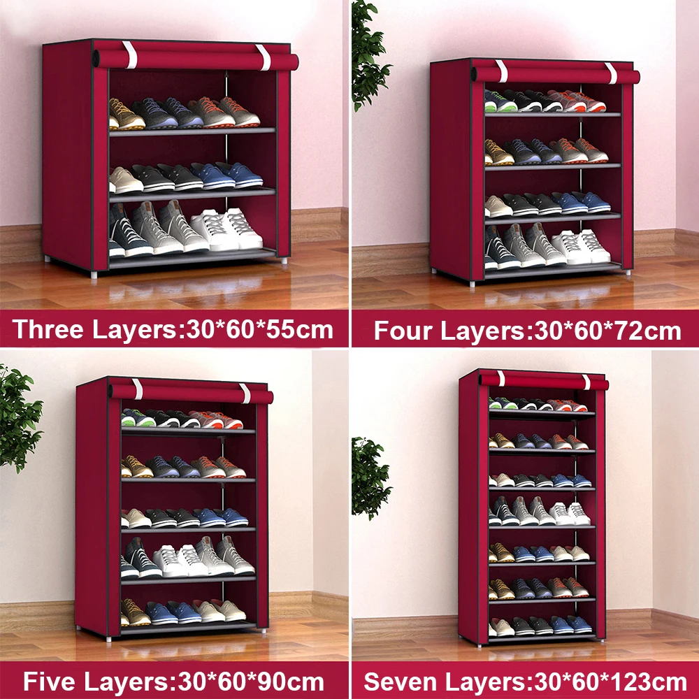 

Simple shoe cabinet dust storage simple shoe rack creative multi-layer large capacity storage shoe cabinet special offer assembl