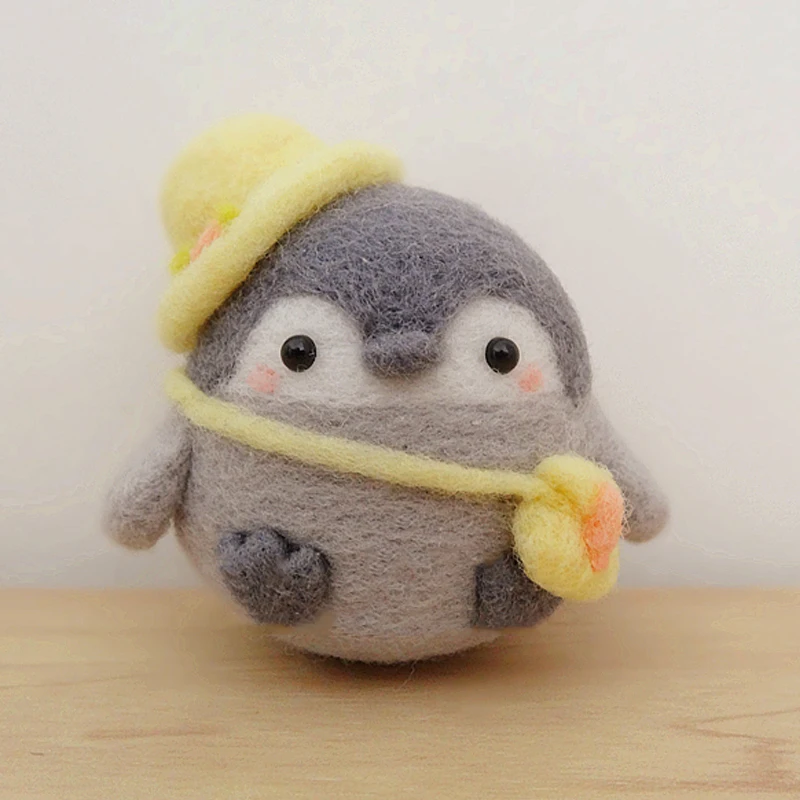 Мультяшный Пингвин кролик ручной работы валяние необработанный творческий