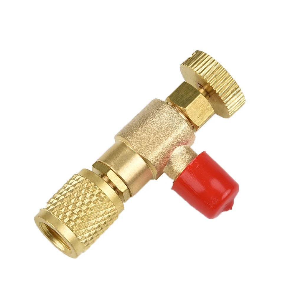 

Liquid Safety Valve R410A R22 Air Conditioning Refrigerant 1/4 \\\" 5/16\\\" Safety Adapter Copper Flow Control Valves