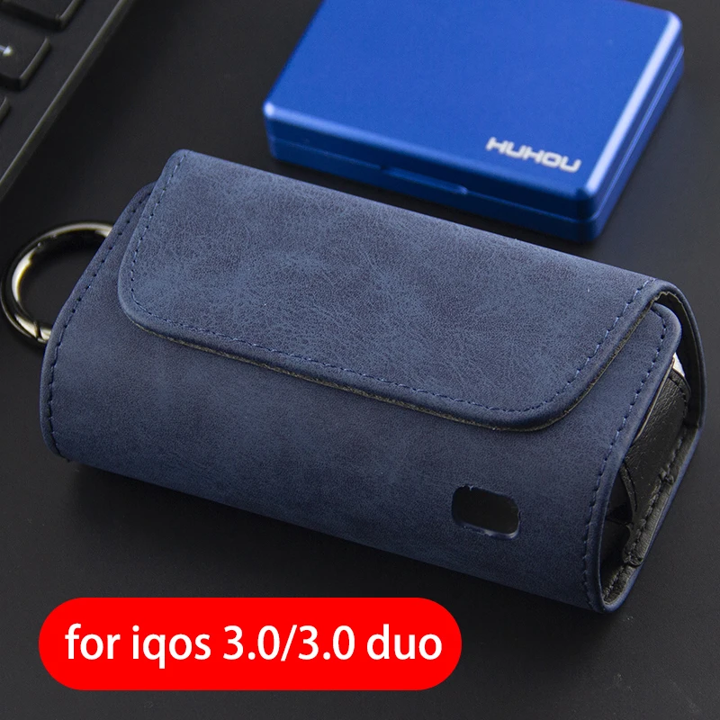 

Для iqos 3,0 новая фланелевая Боковая Сумка для хранения 4 5 поколения, из искусственной кожи чехол с металлической пряжкой 3,0 duo, защитная сумка