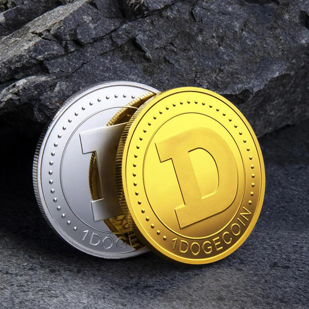 Цвета: золотистый Серебристый покрытием сувенир в виде собаки монеты красивые