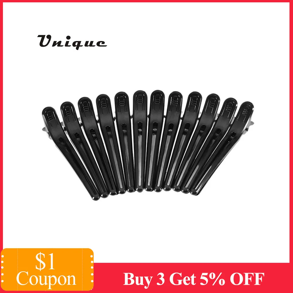 12 шт. профессиональные пластиковые зажимы для волос|hair grip clips|clips hairdressingblack hair grips |