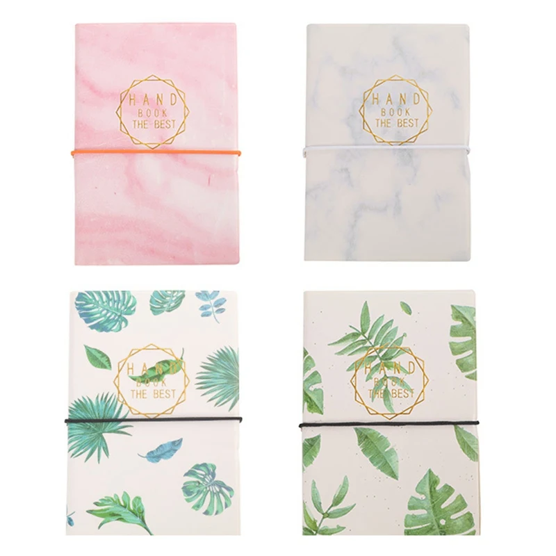 Fashion Simple Notebook Strap Notepad Kawaii Square Grid Blank Page Magazine Student Daily Plan Gift