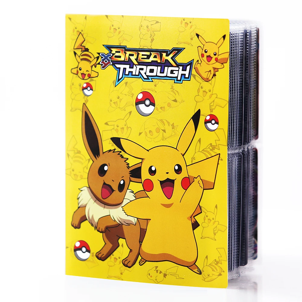 Pokemon kart bağlayıcı 240 adet Pokemon albüm harita toplayıcıları tutucu Livre oyun kartı yüklü kapasiteli klasörü çocuk oyuncak hediye