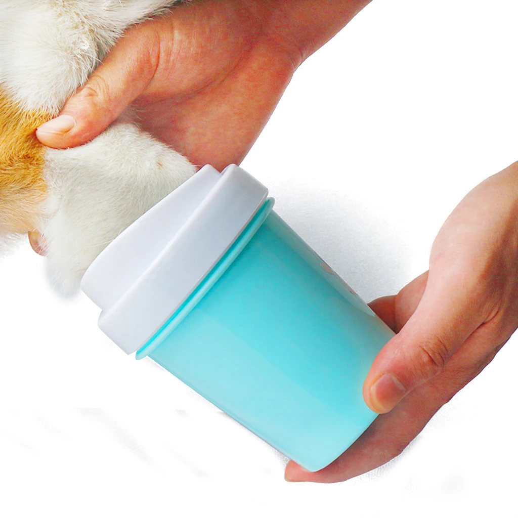 Собака приспособление для очистки лап чашки кошка собака стопы очиститель чашка