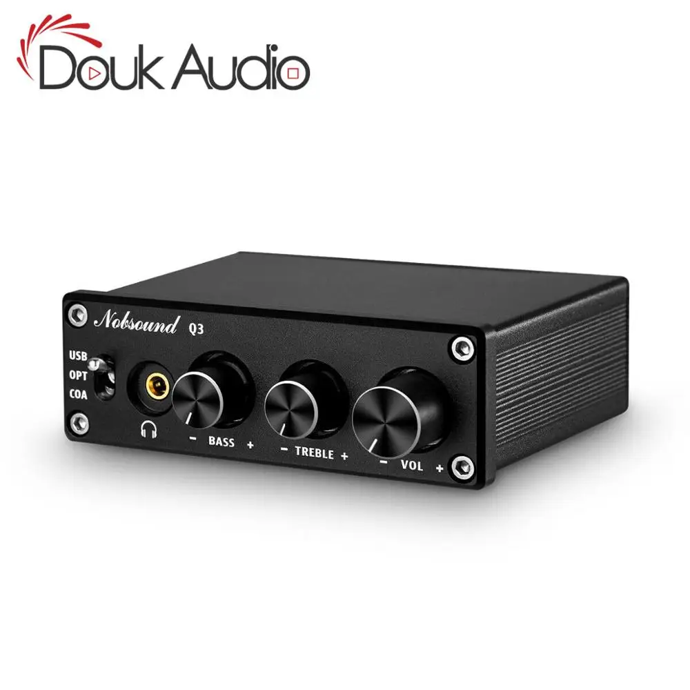 Усилитель для наушников Douk audio Mini HiFi USB DAC цифро аналоговый преобразователь Coax/Opt с