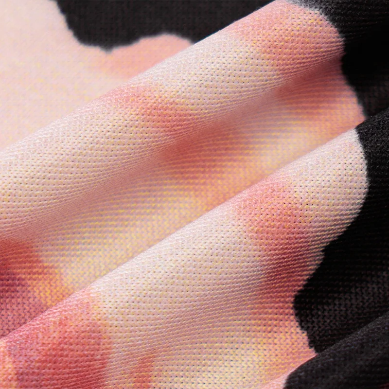 

Long Sleeve Square Collar Patchwork Floral Print Mesh Mini Dress Women Fashion Sexy Party Club