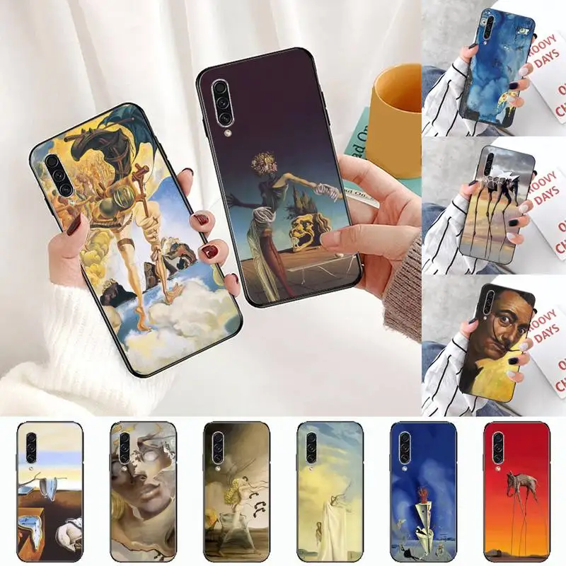 

Salvador Dali retro art painting Phone Case For Samsung A S M Note 9 10 20 fe 21 71 30 ultra plus 5g 11 31 51 s